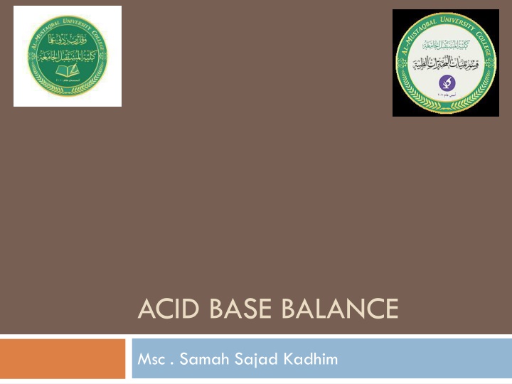 acid base balance