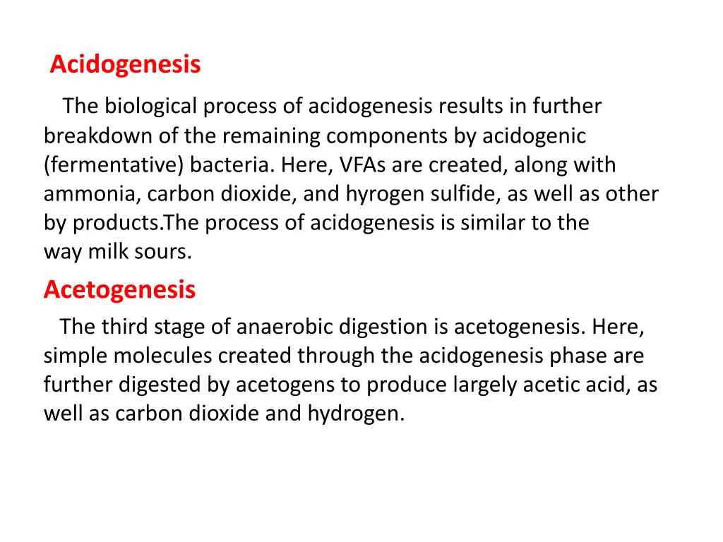acidogenesis