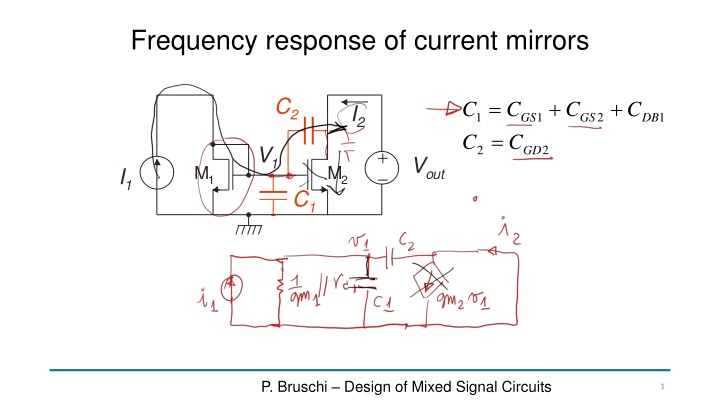 frequency response of current mirrors