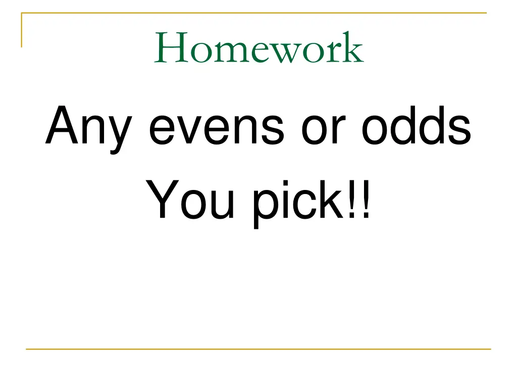 homework