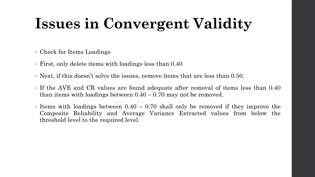 issues in convergent validity