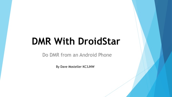 dmr with droidstar