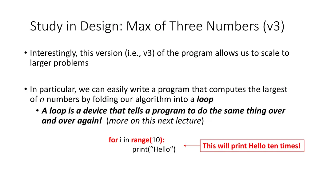 study in design max of three numbers v3 1