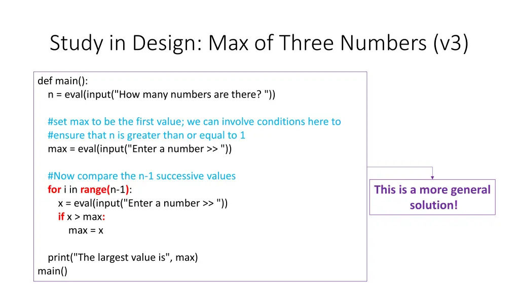study in design max of three numbers v3 2