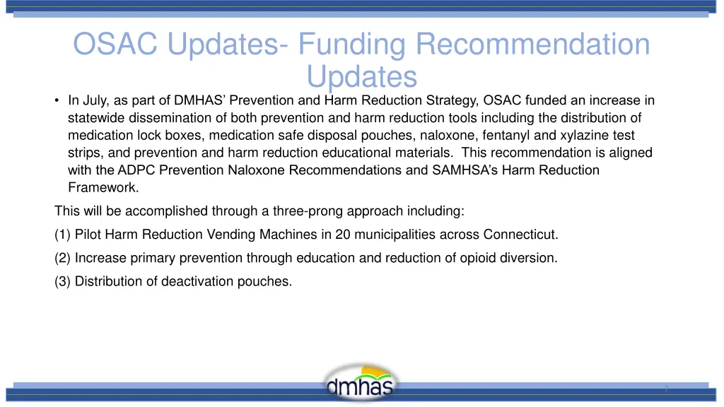 osac updates funding recommendation updates 3
