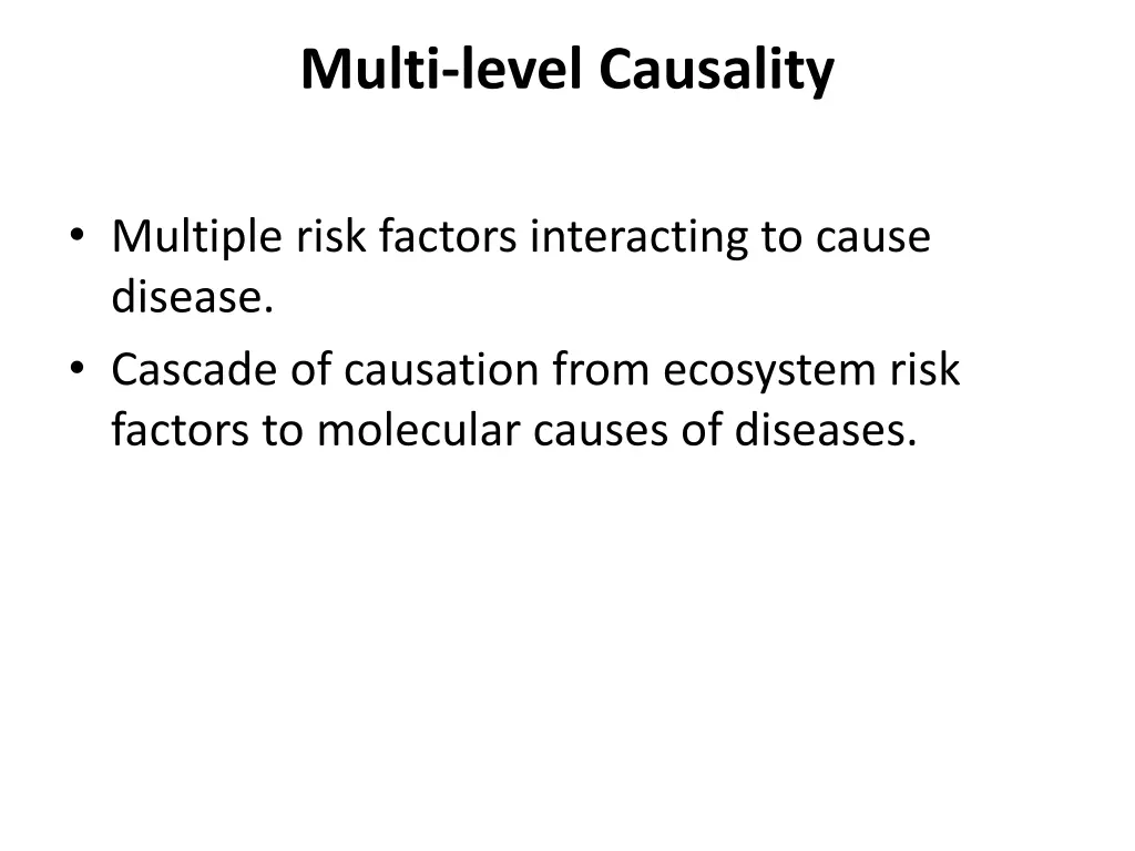 multi level causality