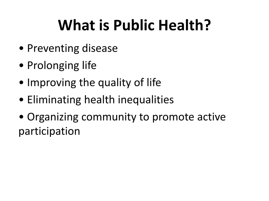 what is public health