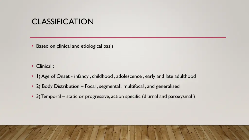 classification