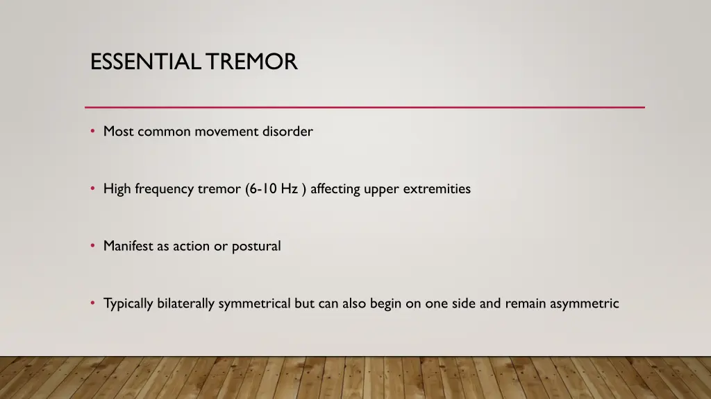 essential tremor