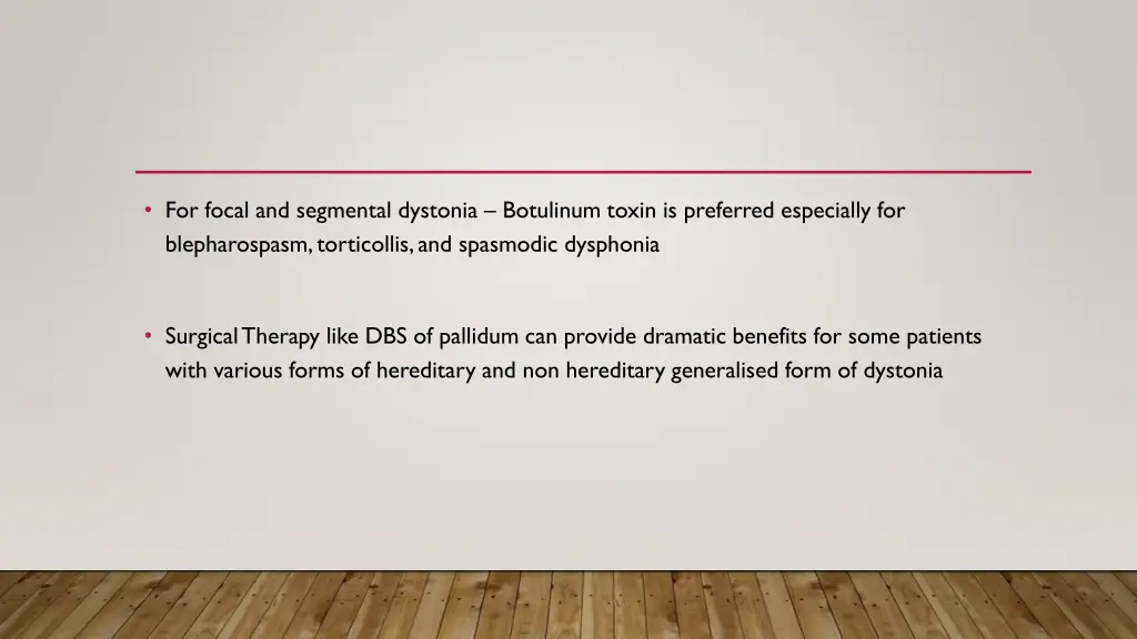 for focal and segmental dystonia botulinum toxin