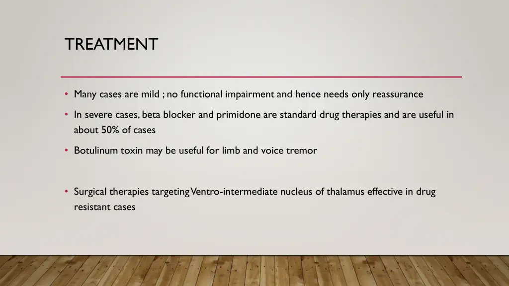 treatment