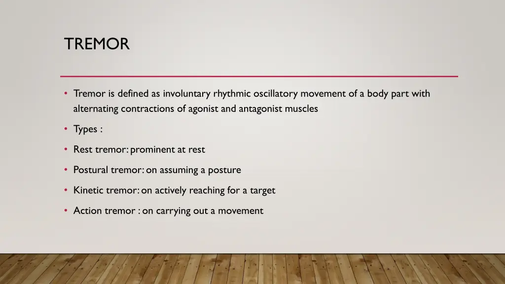 tremor
