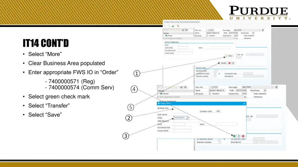 it14 cont d select more clear business area