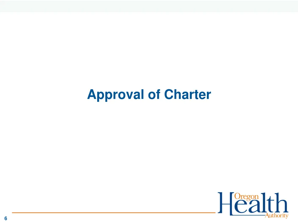 approval of charter