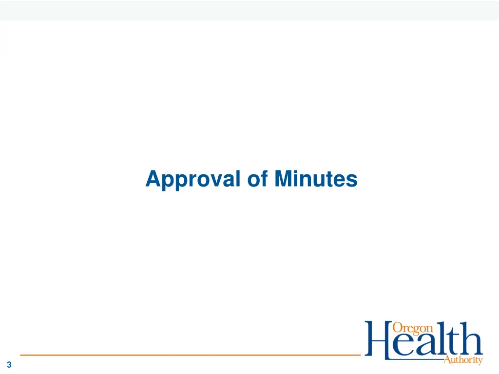 approval of minutes