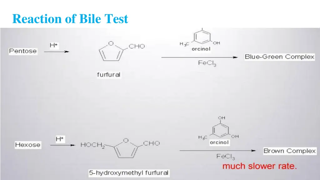 reaction of bile test