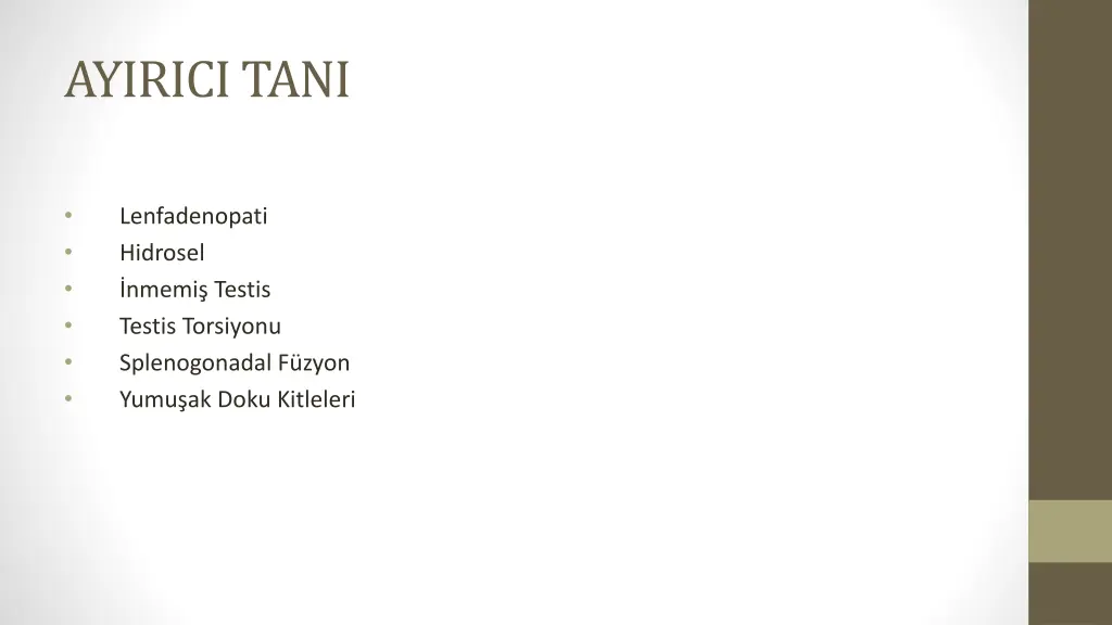 ayirici tani
