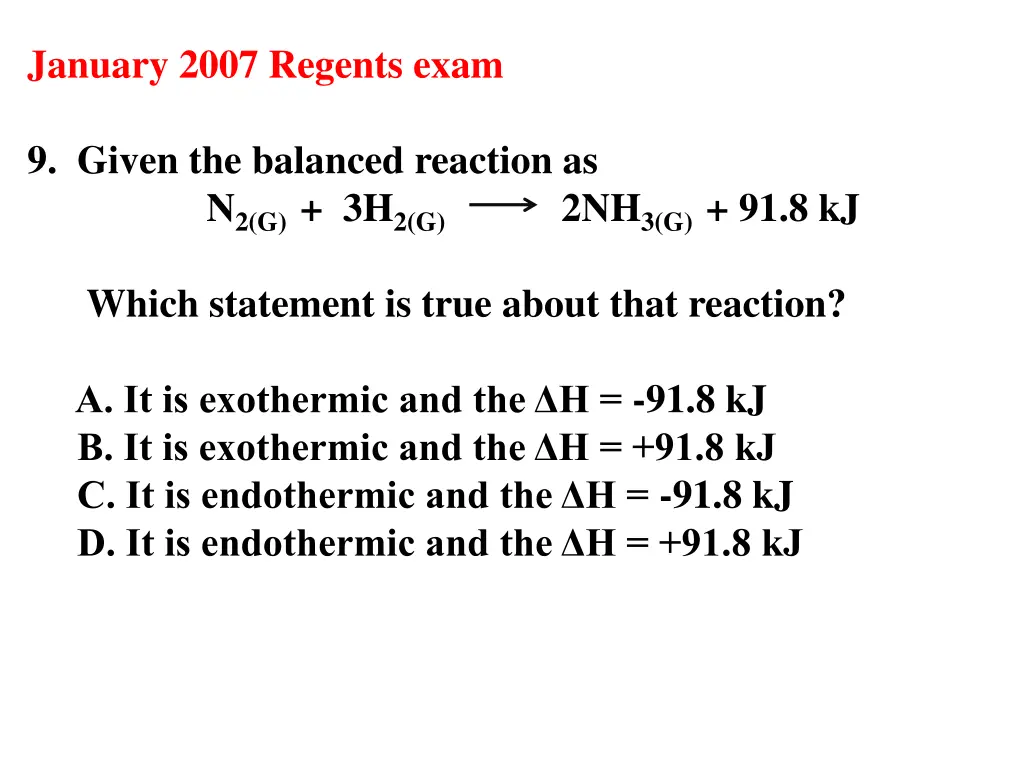 january 2007 regents exam 7