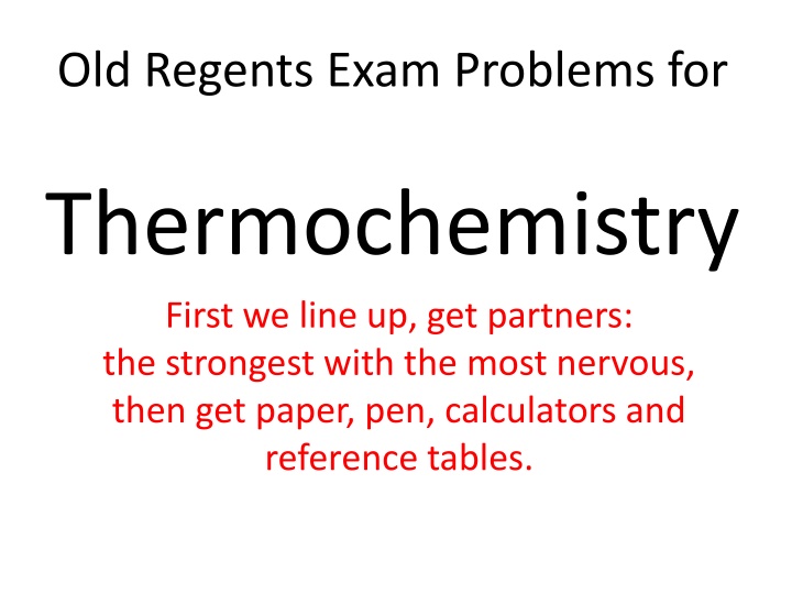 old regents exam problems for