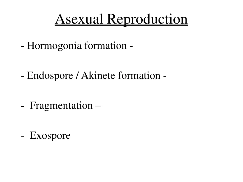asexual reproduction