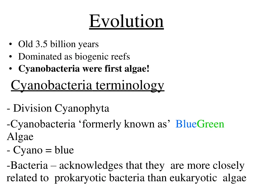 evolution