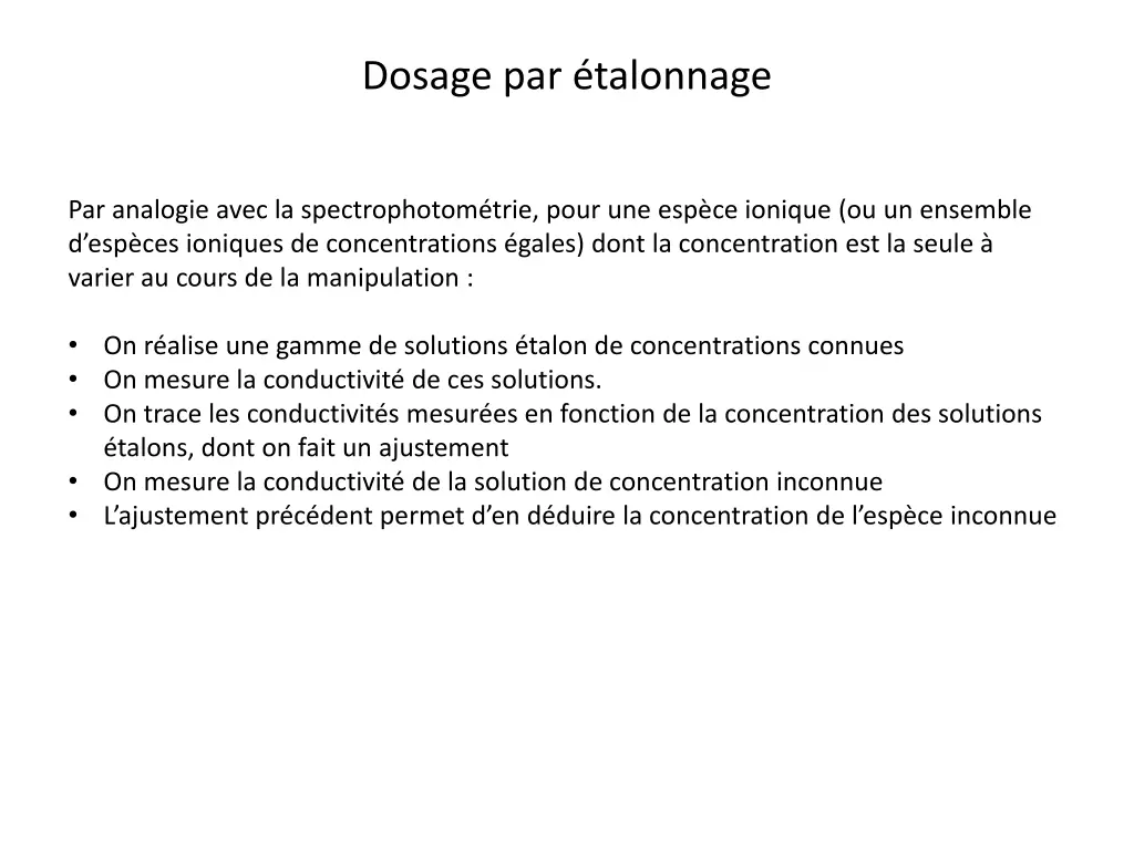 dosage par talonnage
