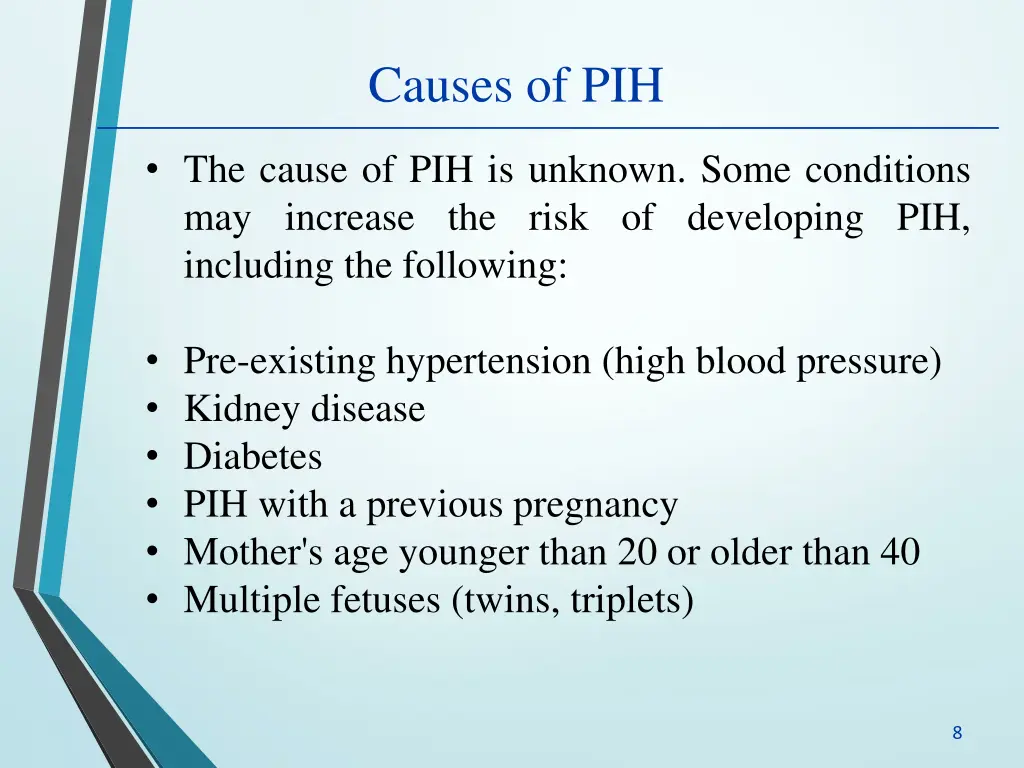 causes of pih