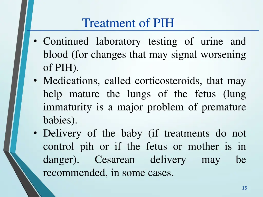 treatment of pih 2