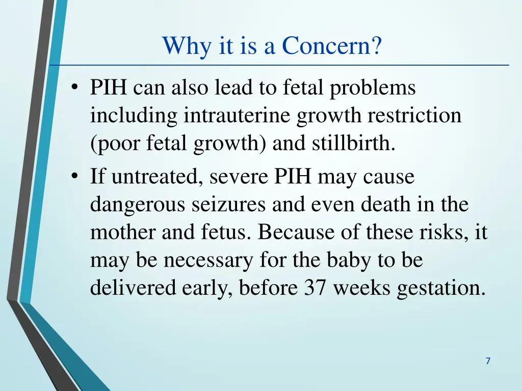 why it is a concern 1