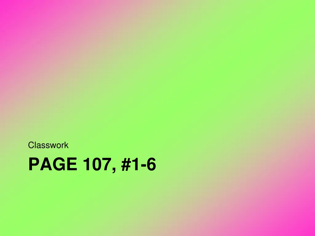 classwork 2