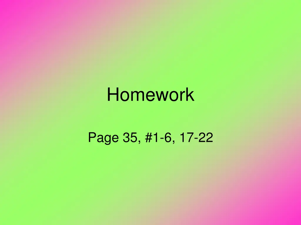 homework
