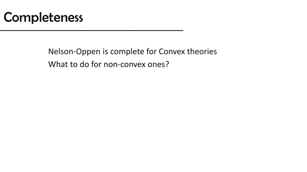 completeness