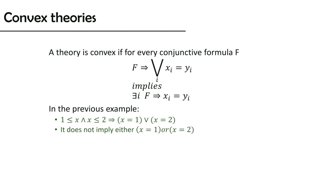 convex theories 1