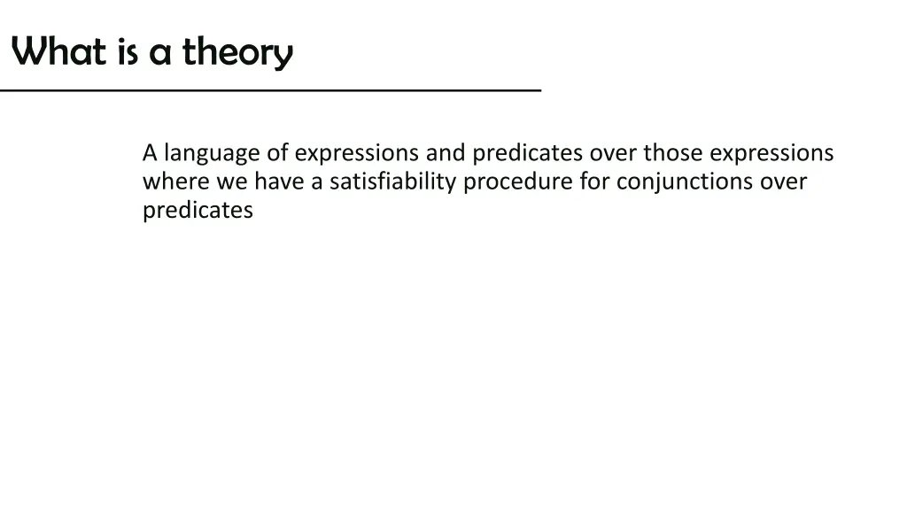what is a theory