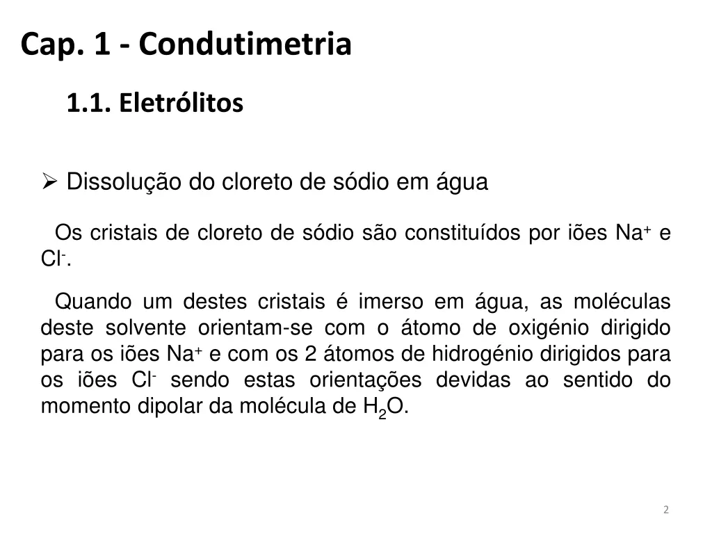 cap 1 condutimetria