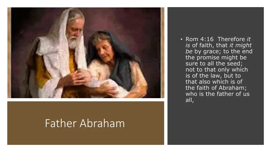 rom 4 16 therefore it is of faith that it might