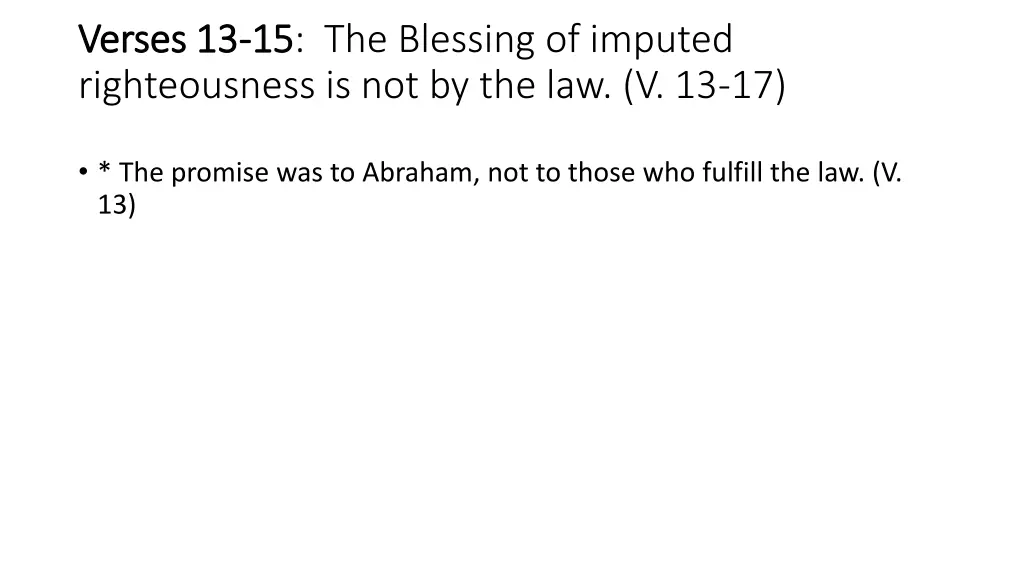 verses 13 verses 13 15 righteousness