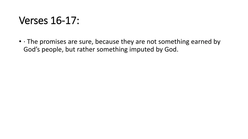verses 16 verses 16 17