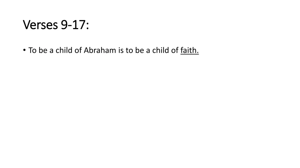 verses 9 verses 9 17