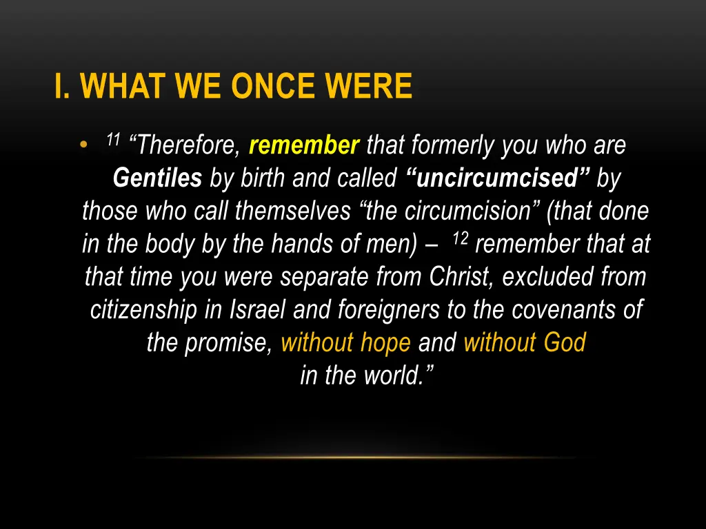 i what we once were 1