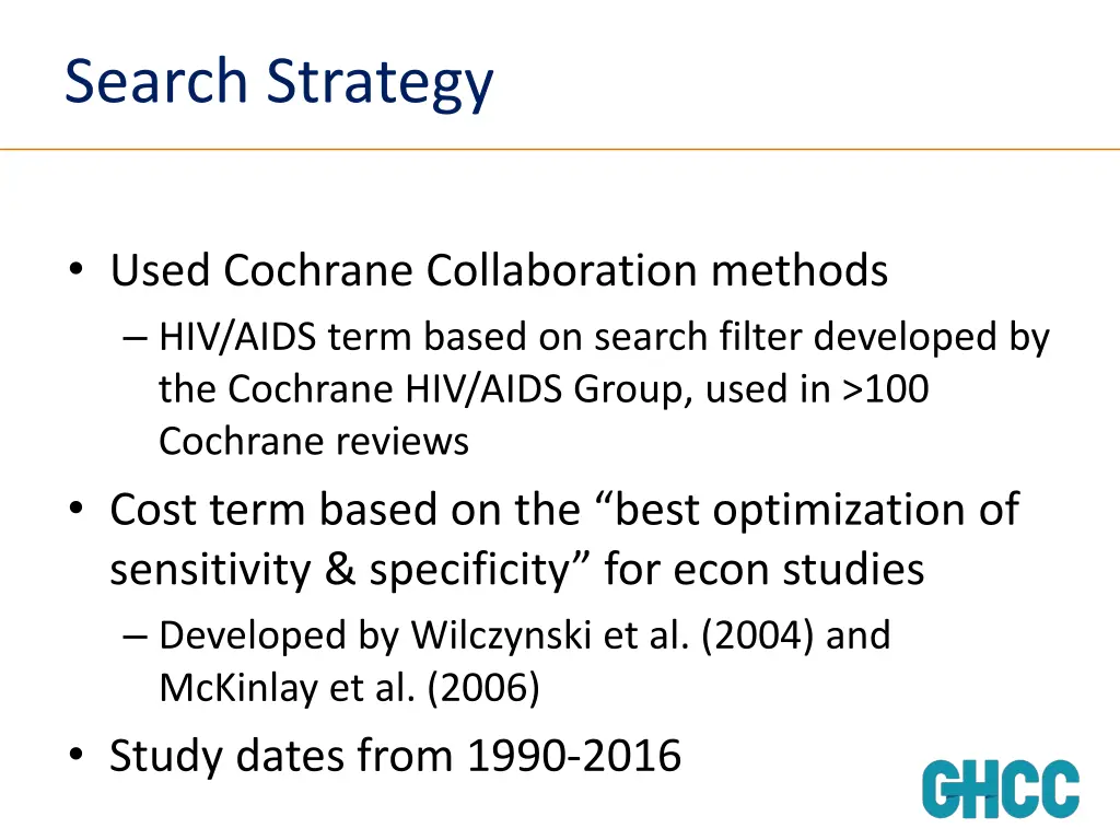 search strategy