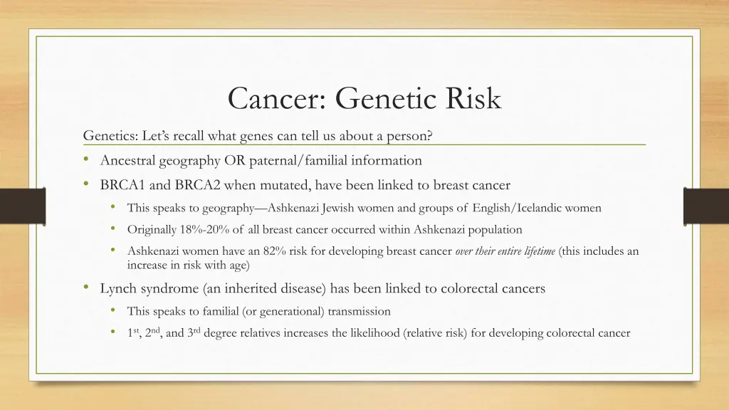 cancer genetic risk