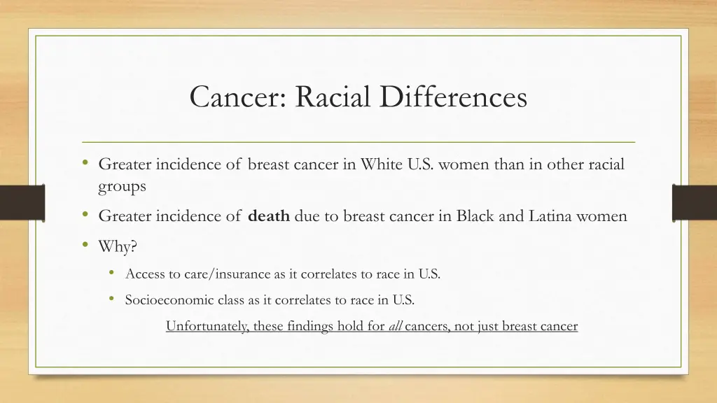 cancer racial differences