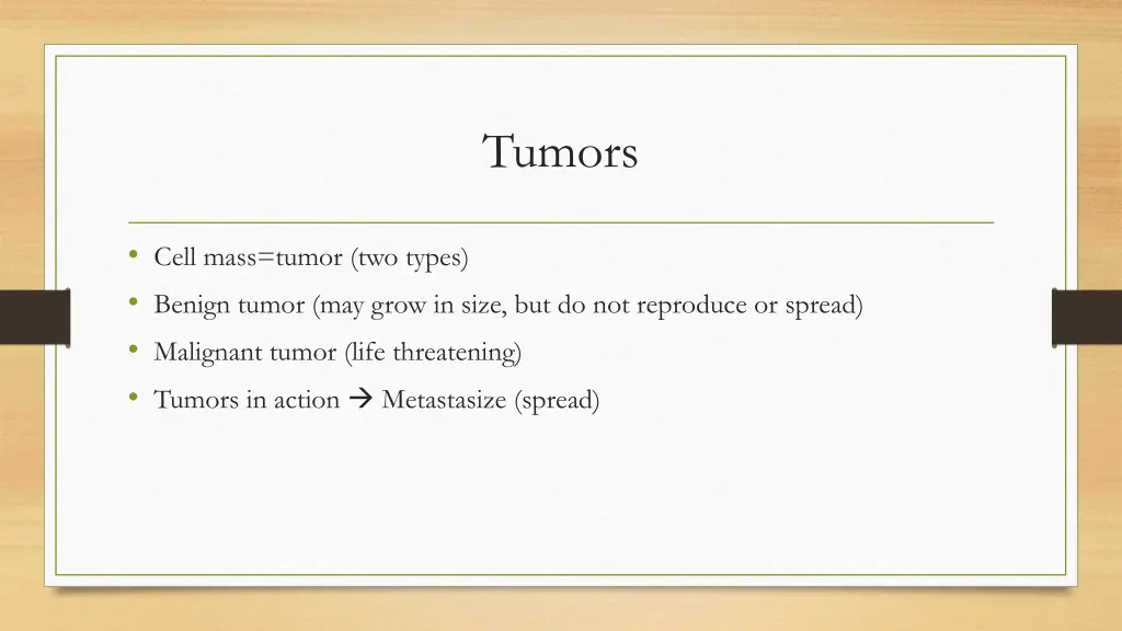 tumors