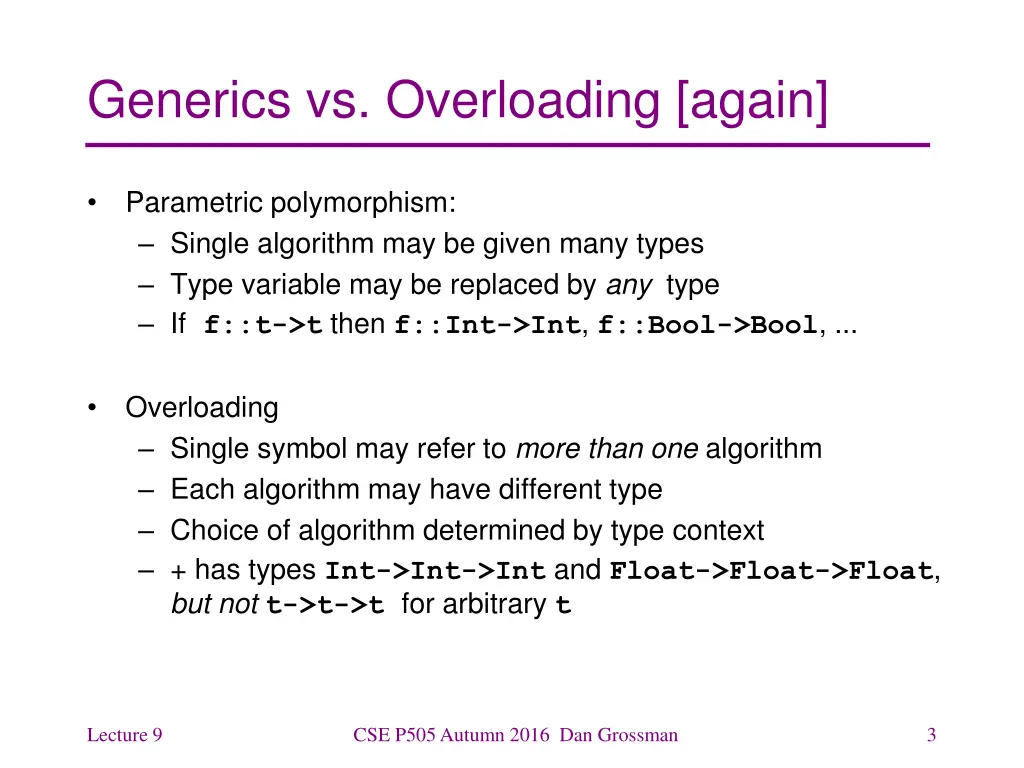 generics vs overloading again