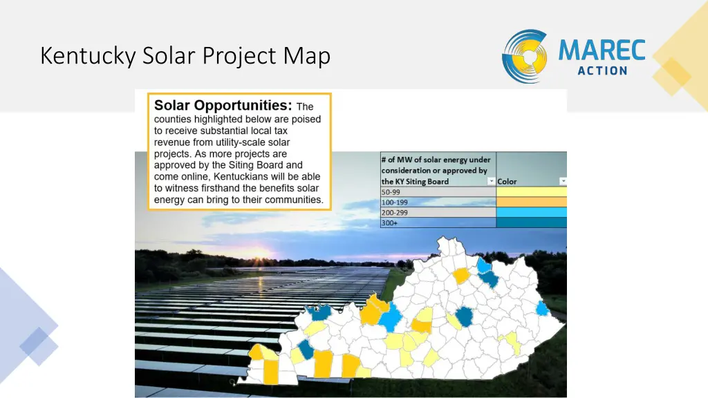 kentucky solar project map