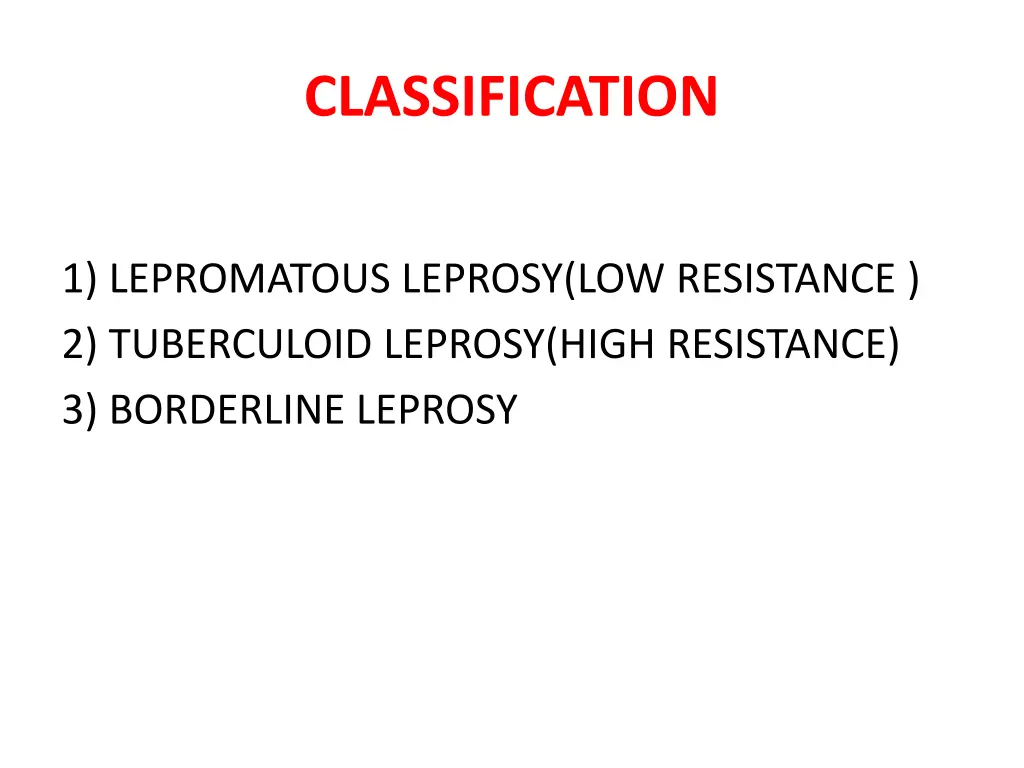 classification