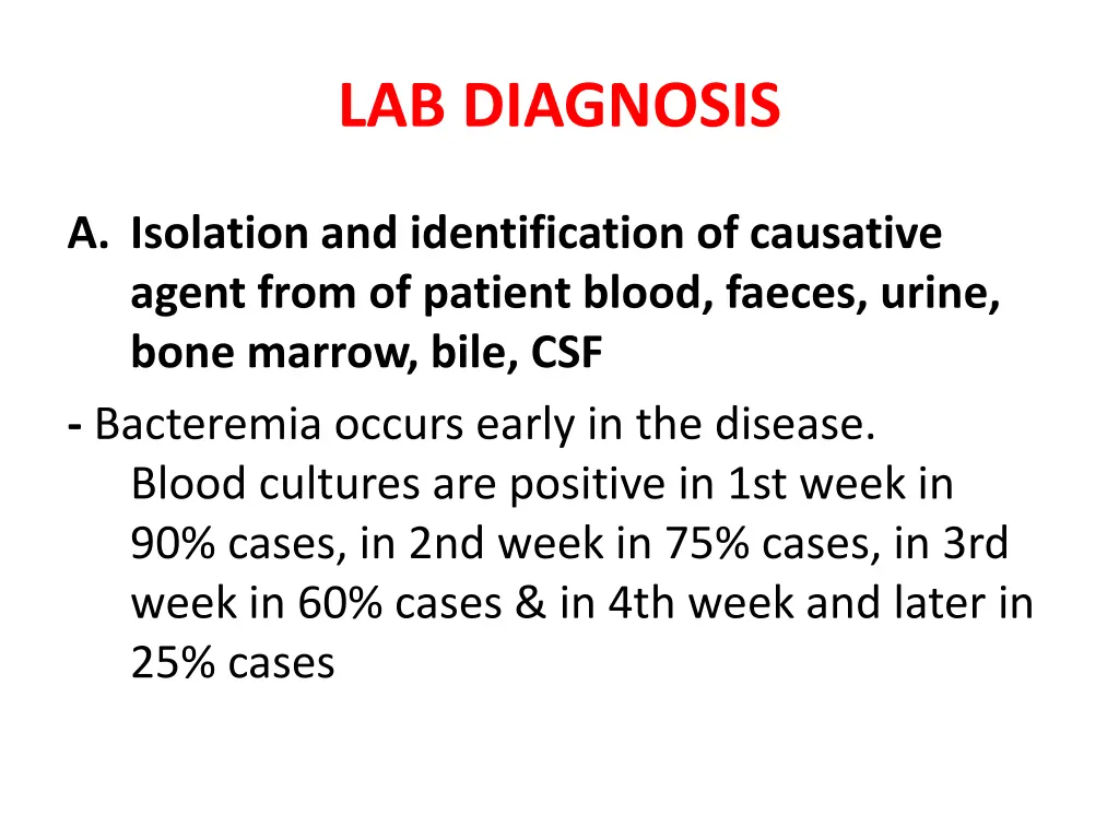 lab diagnosis