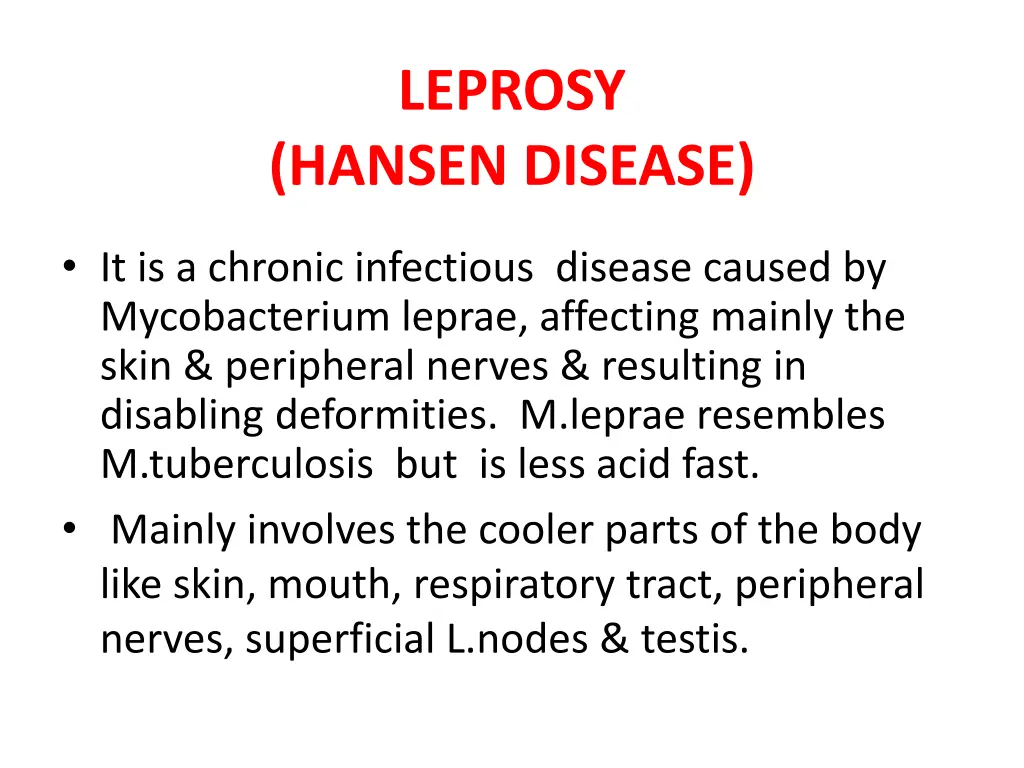 leprosy