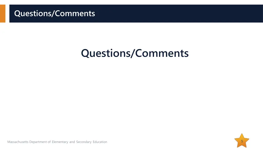 questions comments